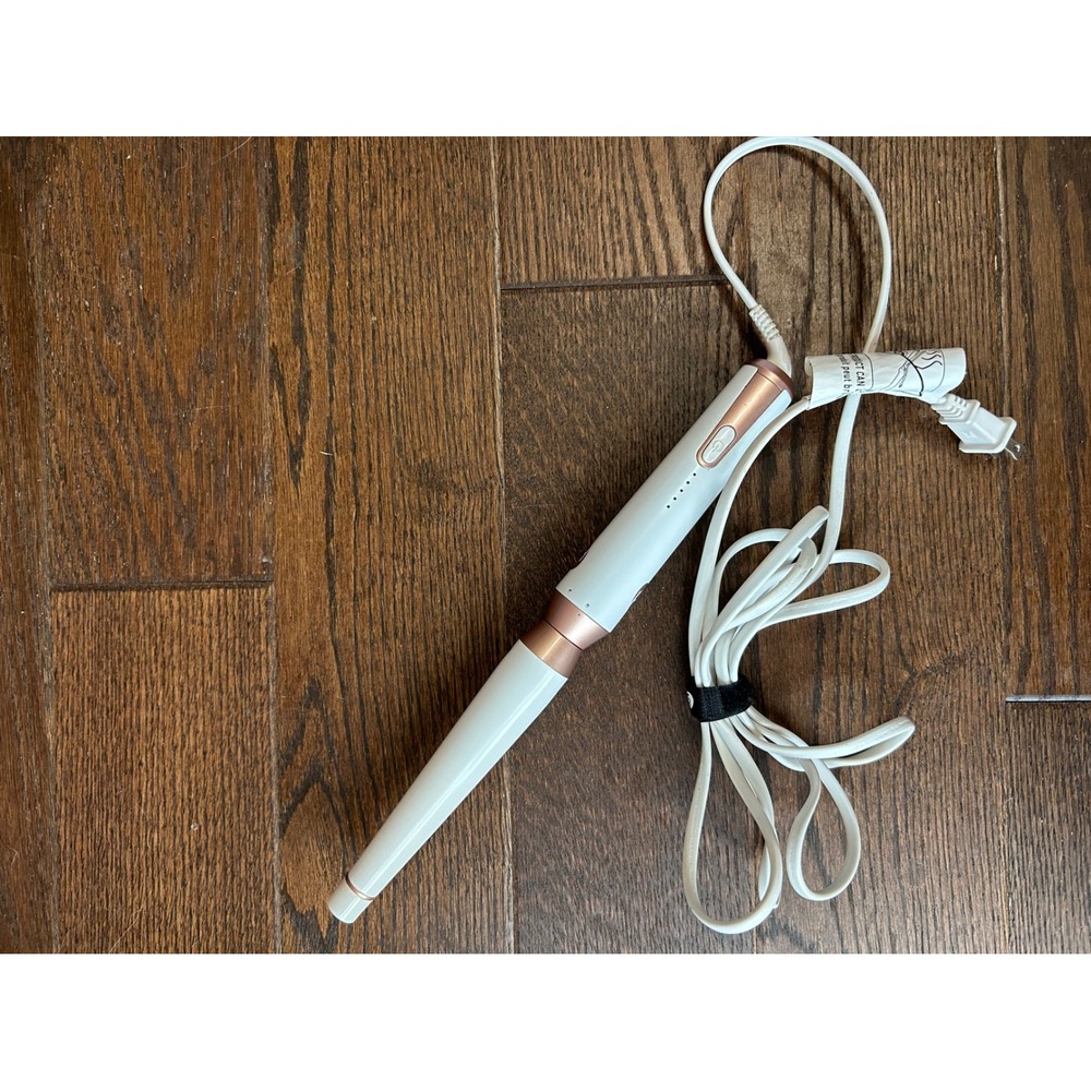 T3 Micro Whirl Trio Interchangeable Styling Wand Tapered Barrel White Rose Gold